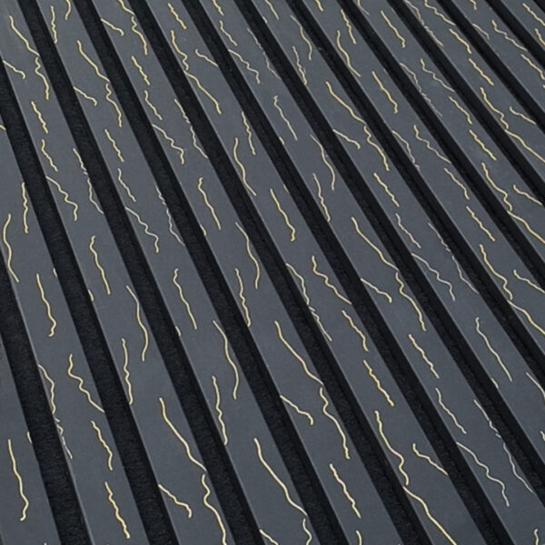Black Gold Vein Acoustic Panel 2400mm x 600mm - Image 2