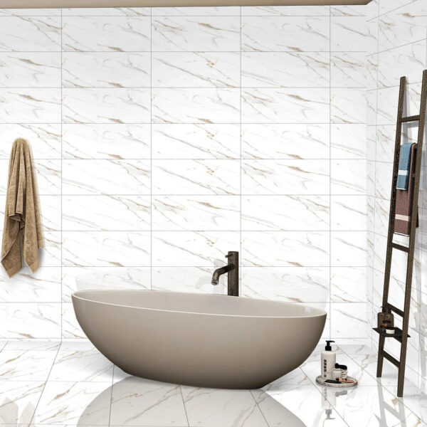 57.6 SQM Pallet Deal: Canna White Porcelain 30x60cm Tiles - Image 2