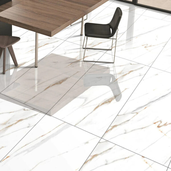 48.96 SQM Pallet Deal: Canna white Gloss Porcelain 60x120cm Tiles - Image 5