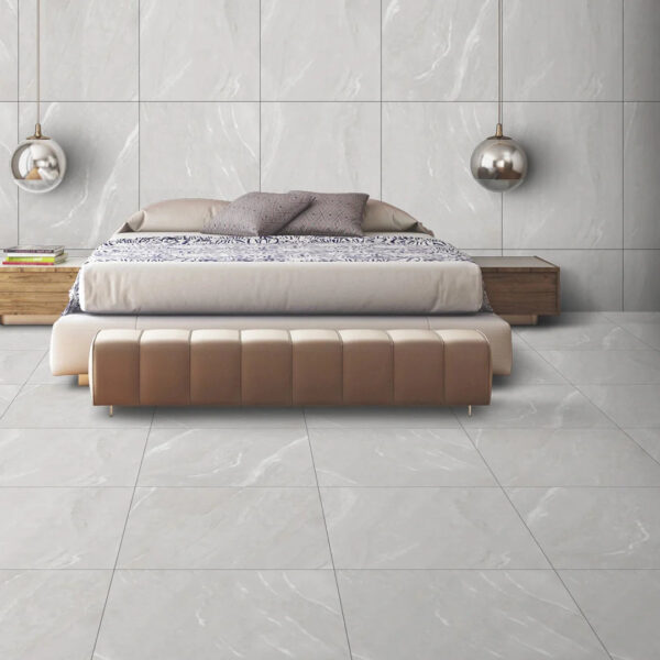 54.72 SQM Pallet Deal: Yorks Bianco Matt Porcelain Tiles 60x60cm - Image 3