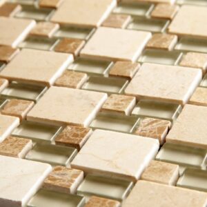 Link Beige Double Stacked Mosaic 30x30