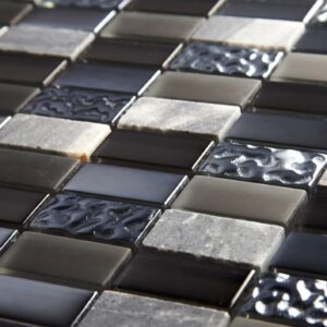 Pewter Linear Mosaic 30x30