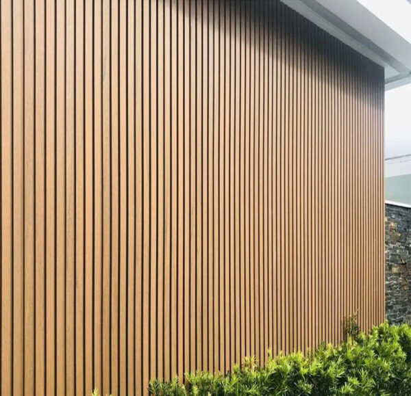 3.6m Composite Slat Wall - Teak - Image 3