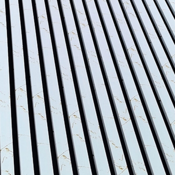 White Gold Marble Acoustic Panel 2400mm x 600mm - Image 2