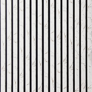 White Gold Marble Acoustic Panel 2400mm x 600mm