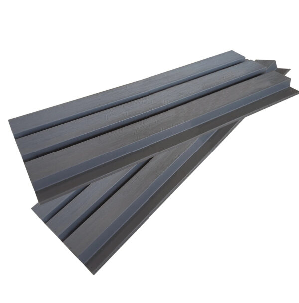 3.6m Composite Slat Wall - Anthracite Grey - Image 3