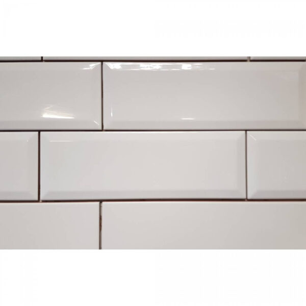 Biselado 10x30 White Matt Bevelled - Image 3