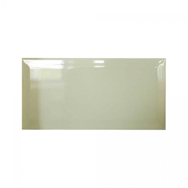 Biselado 10x20 Cream Gloss Bevelled