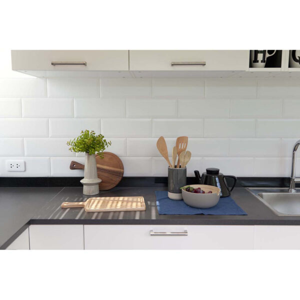 Biselado 10x20 White Gloss Bevelled - Image 4