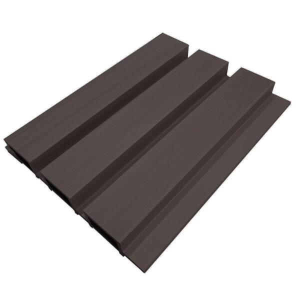 3.6m Composite Slat Wall - Chocolate Brown - Image 2
