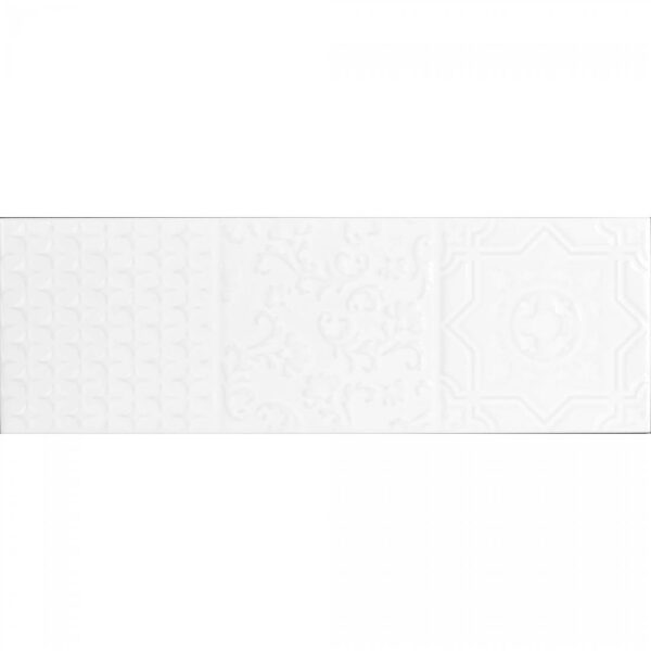 Esencia Relieve 10x30 Blanco Gloss