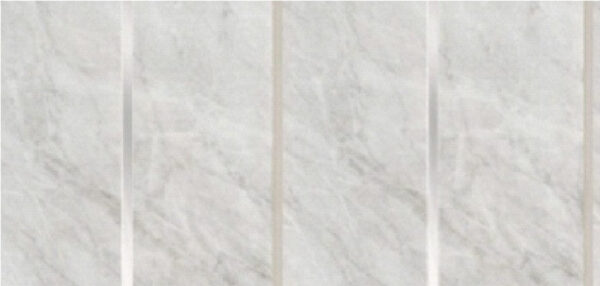 Light Grey Marble Silver Strip PVC Ceiling Cladding