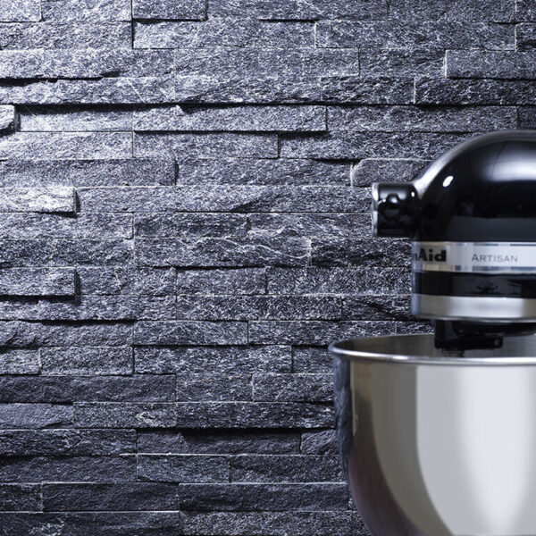 Black Sparkle Slate Cladding 100x360mm - Image 2