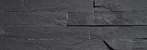 Black Split Face Slate Cladding 100x360mm