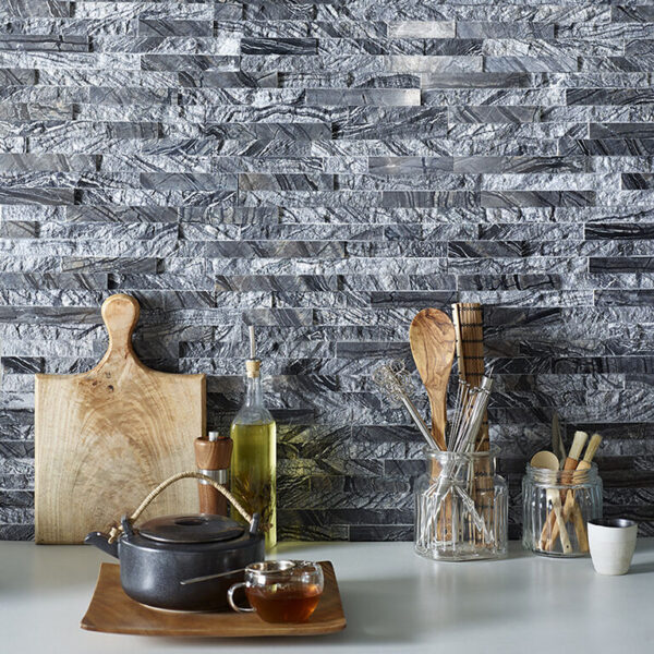 Zeus Split Face Polished Slate Cladding 100x360mm - Image 2