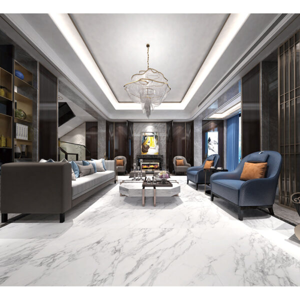 Thassos Platinum 60x120 Silver Matt Carving - Image 3
