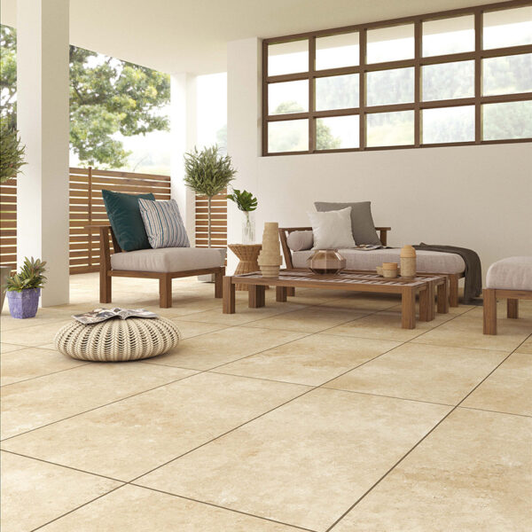 Travertine Paver 60x120x2 Beige Matt R11 - Image 2